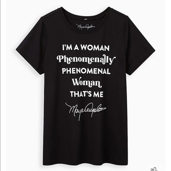 SLIM FIT CREW TEE – MAYA ANGELOU BLACK - Picture 1 of 4